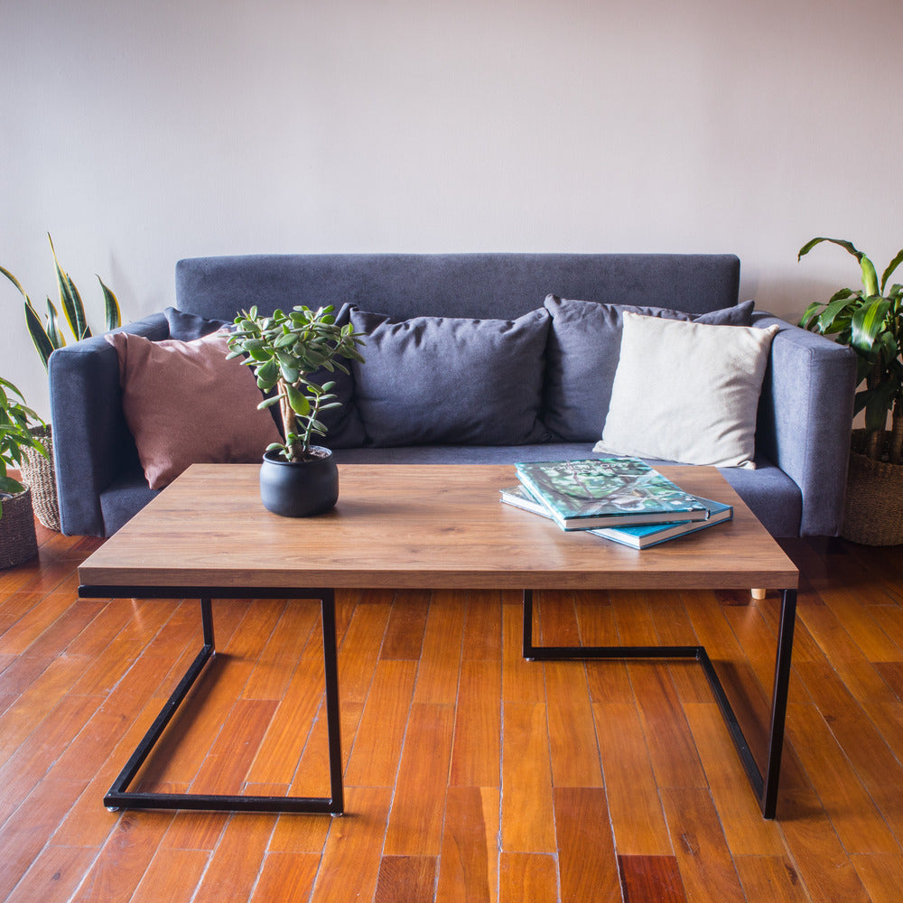 Mesa de Centro en Hierro y Madera HAKIM