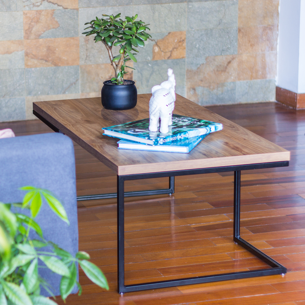 Mesa de Centro en Hierro y Madera HAKIM
