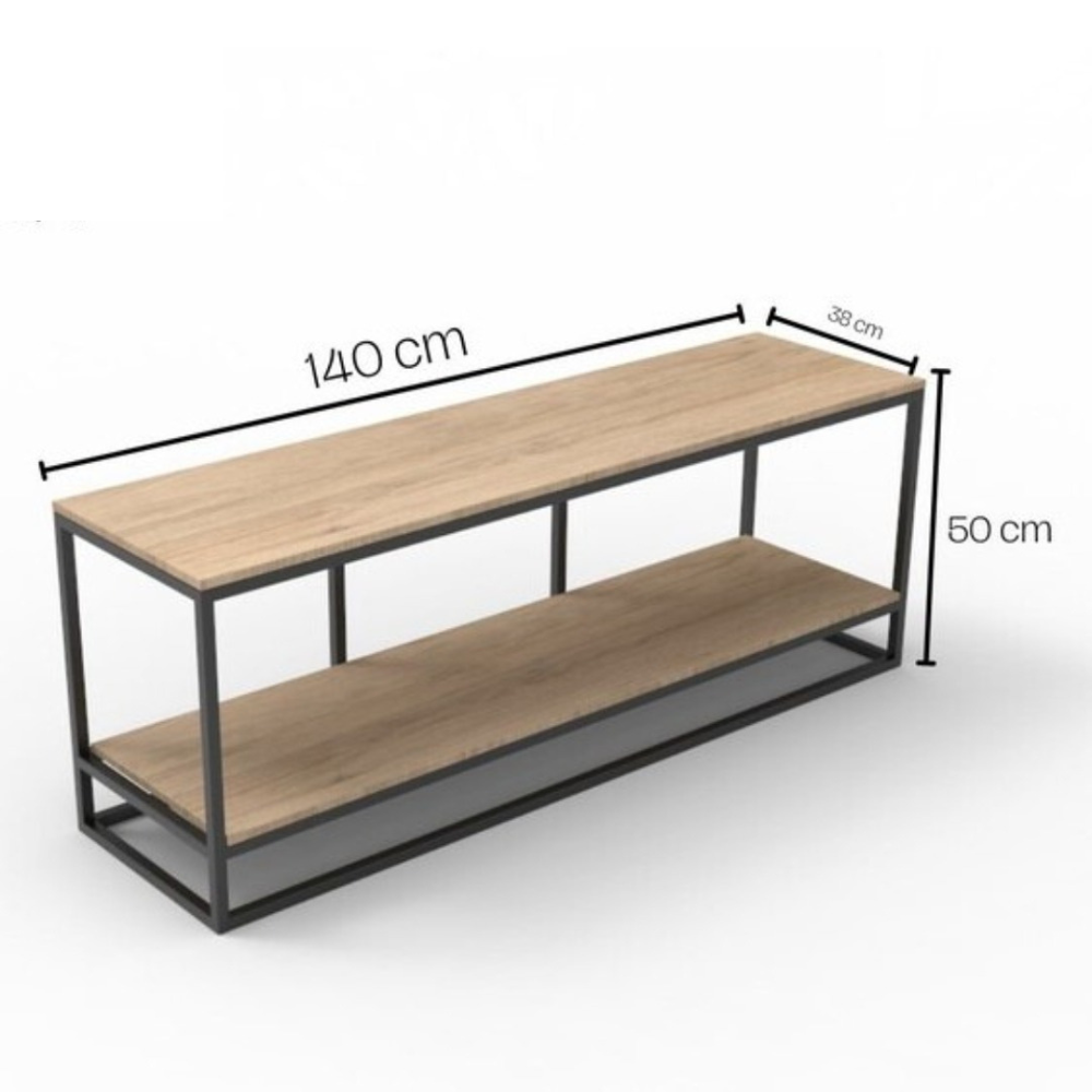 Mesa de TV MARKO en Hierro y Madera