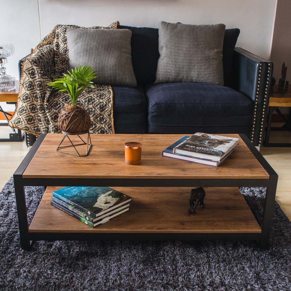 Mesa de Centro en Hierro y Madera DAKOTA