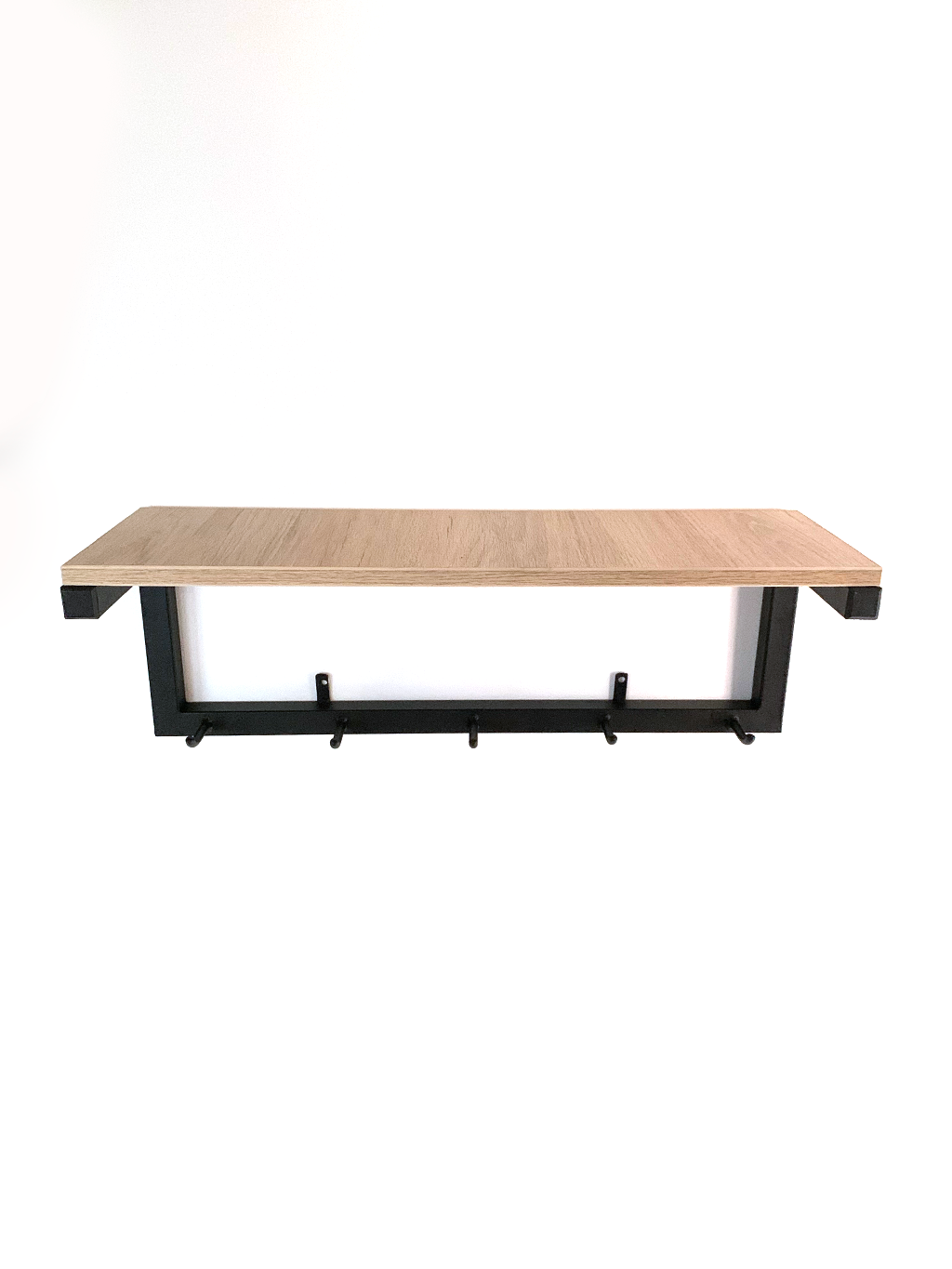 Perchero Repisa en Hierro y Madera KAAN
